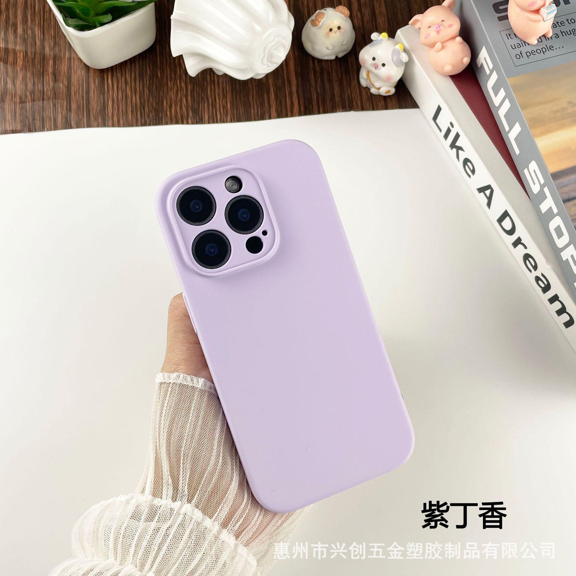 

Baby Blue Solid Color Liquid Silicone Phone Case for iPhone 15 14 13 Pro Max Soft Shockproof Cover Iphone11promax ( 6.5inch )
