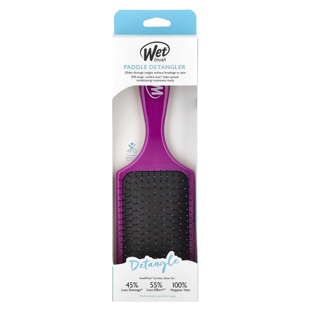 Paddle Detangler Brush, Purple, 1 Brush