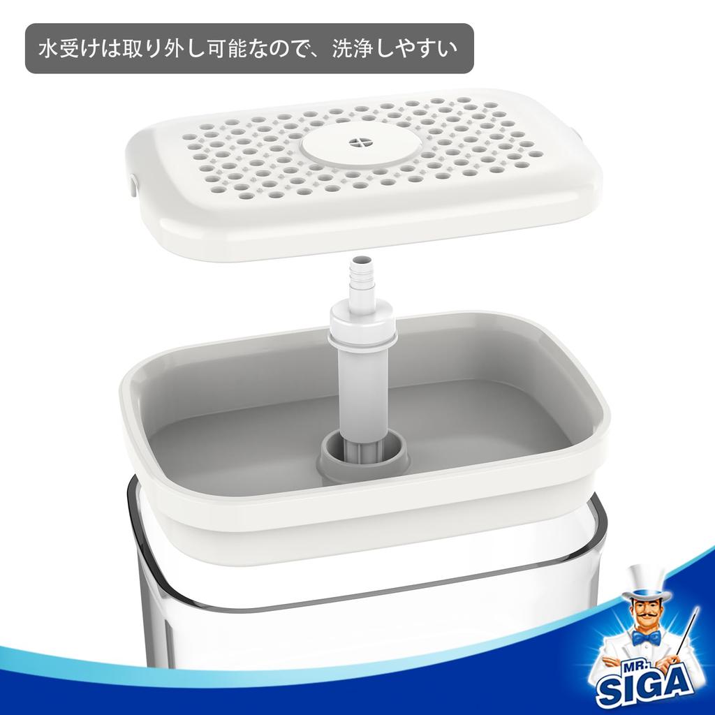 Detergent and Placed On the Sink Top Two-in-one "liquid Disposer" "sponge Holder" MR.SIGA