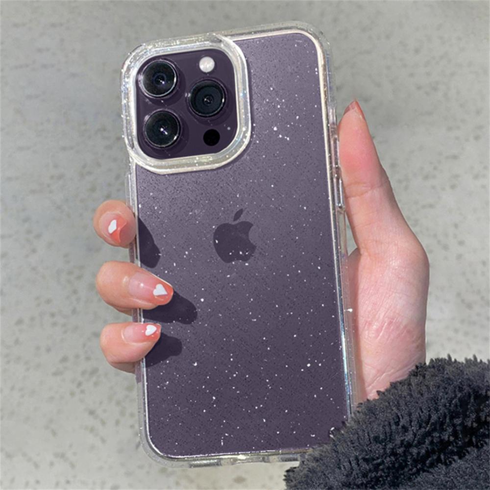 Husă transparentă cu sclipici de lux pentru Iphone 14 13 11 12 Pro Max Xr Xs Max 14plus Husă transparentă, moale, acrilică, rezistentă la șocuri.