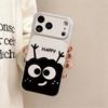 Cartoon Coal Ball Lambskin iPhone 17 Case: Compatible with Apple 16 Pro/15/14/13/12