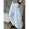 Breathable Cotton~summer New White Loose Bloomers Women's Design Wide Leg Pants Yamamoto Pants Relaxed Pants