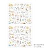 Midori Notizbuch Aufkleber Aufkleber Katzenmuster S + M 2 Sorten Set 82687006 82688006