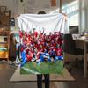 FC Heidenheim, vzorovaná flanelová deka, Vysoká kvalita, Pohodlná pro všechna roční období, Domácí dekorace, Teplo a pohodlí, Ideální pro dárky.