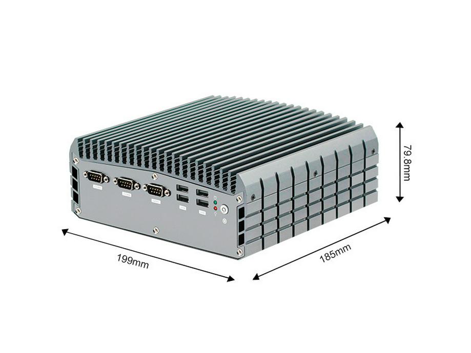 Paiqin Fanless Industrial Mini PC: I5-7200U/I7-7500U, Dual Network, 6 Serial Ports.