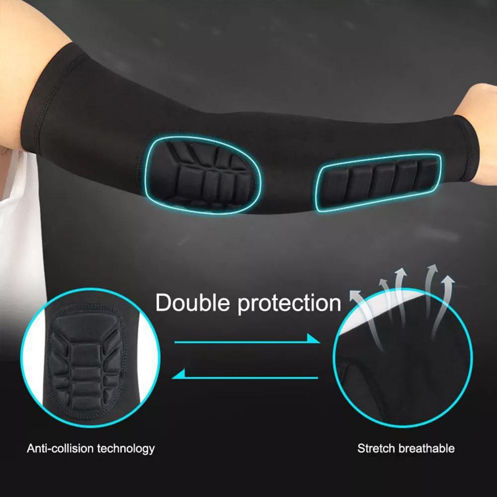 Honeycomb Anti-collision Compression Sports Elbow Pads For Men Women Basketball Volleyball Rugby Elbow Supports Arm Sleeves 1pcs