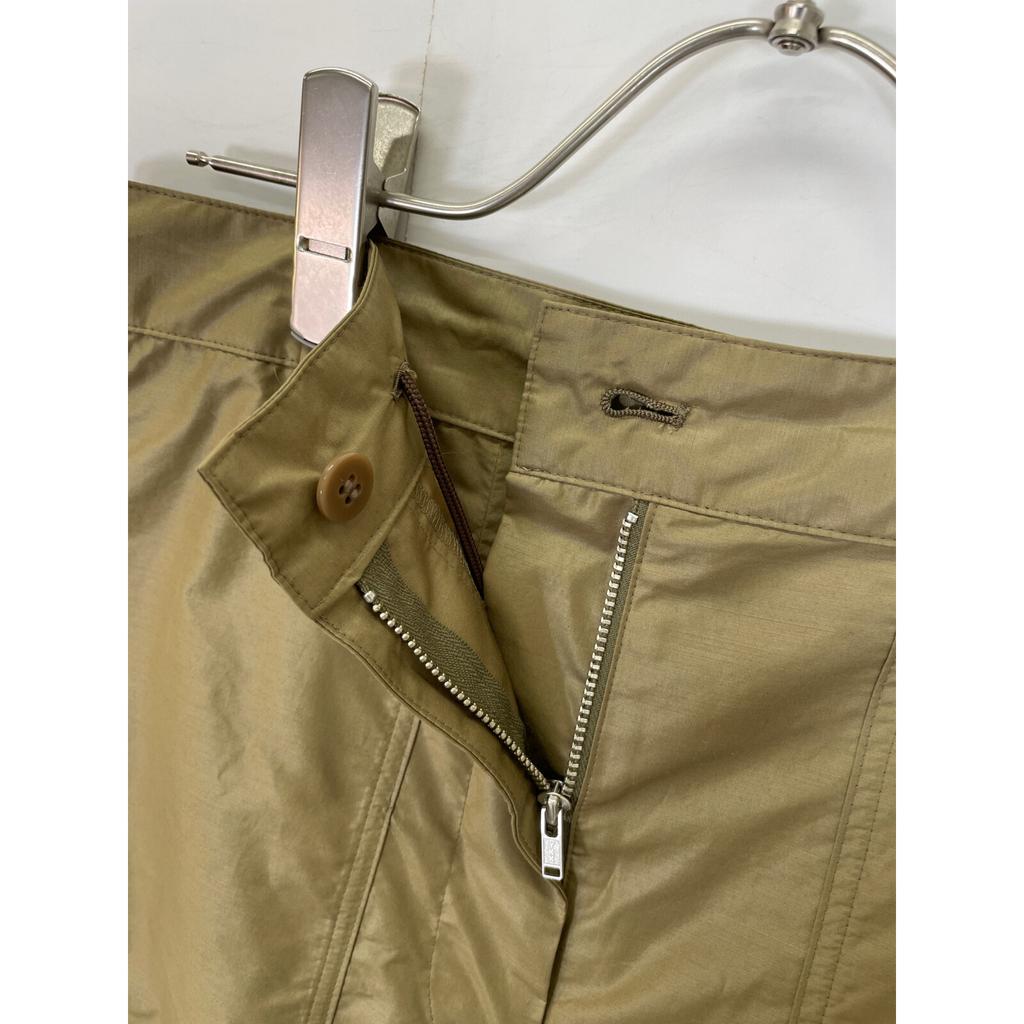 BACCA Khaki Shining Type Lighter Patch Pocket Pants Bottoms 36 khakiUsed
