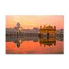 Sikh-Ölgemälde, goldener Tempel, Amritsar-Posterwand, indische heilige Wohnzimmerdekoration