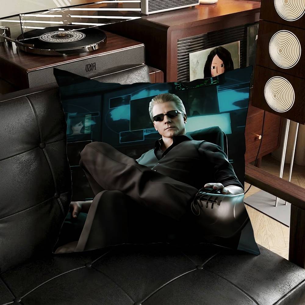 Albert Wesker P Pillow Case Sofa Living Room Bedroom Headboard Backrest Cushion Square Cushion Nap Time