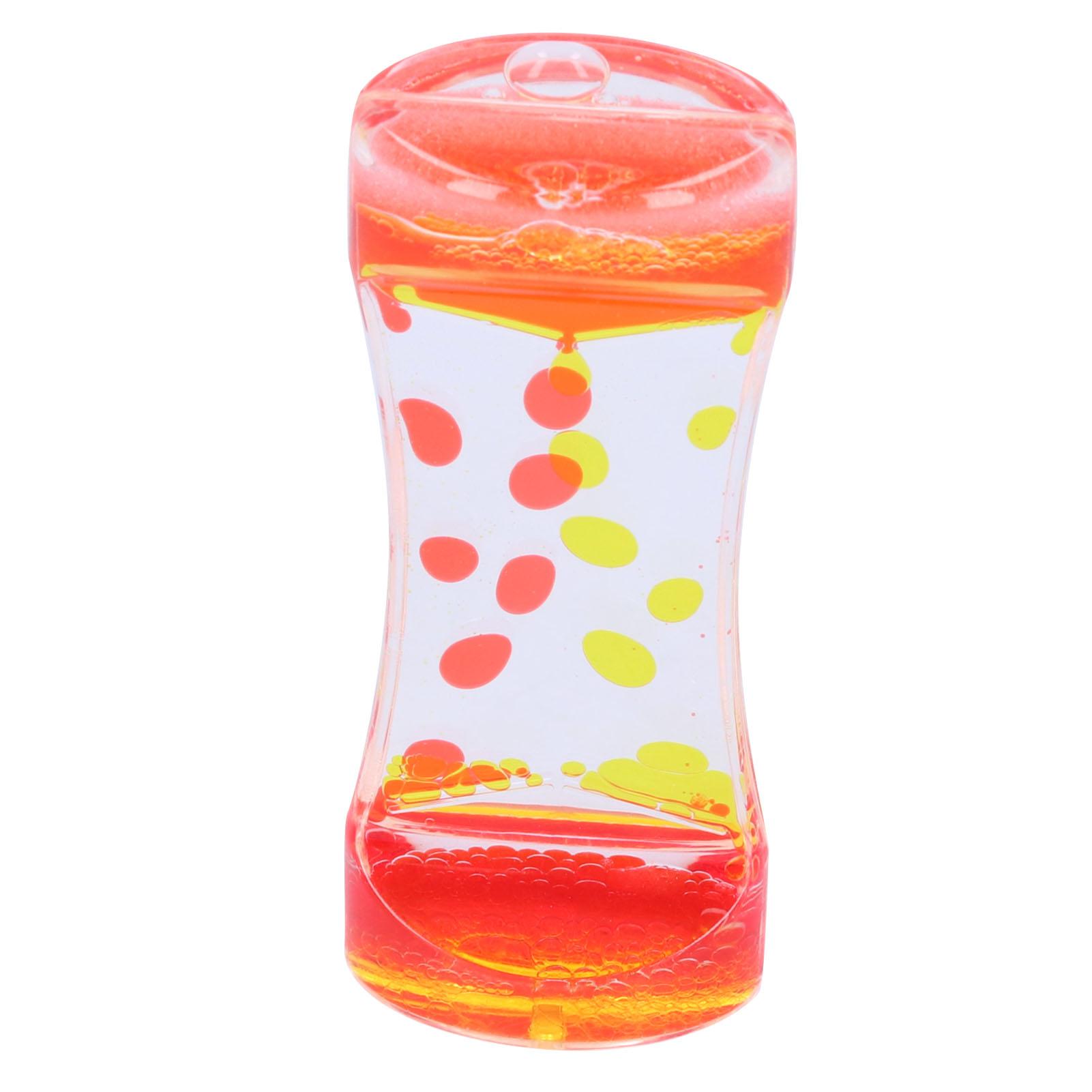 

Двойной цветной таймер с жидким движением, песочные часы, игрушка-барботер с жидкостью, декор стола(Синий Розовый )