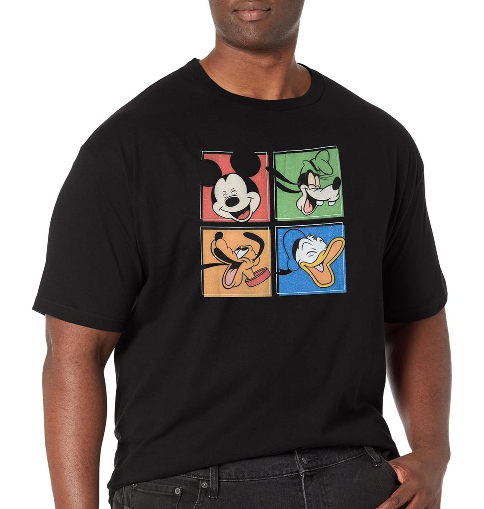 2026 Hot Selling Fashion New Personalized Disney Mickey and Friends Pattern Design Round Neck 3D Printed Casual Tshirt