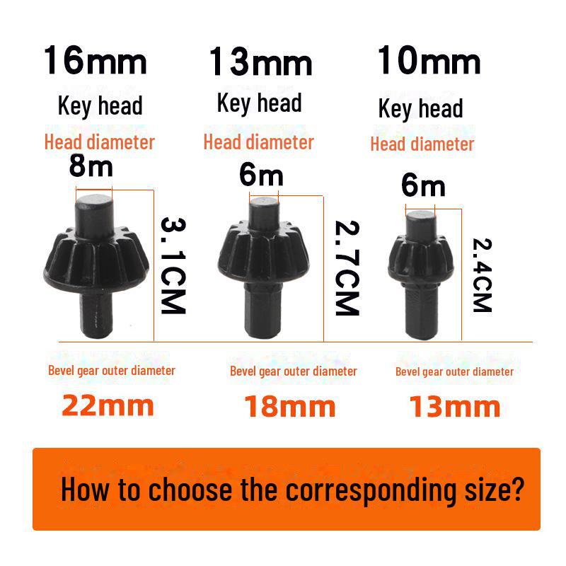 Interchangeable Electric Drill Chuck Key with Ratchet Wrench for Quick Disassembly and Assembly