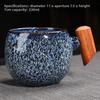 Kiln-changed Ceramic Wood Handle Mug Office Coffee Cup Creative Tea Cup Personalized Household Milk Cup
