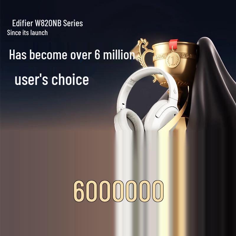 EDIFIER W820NB Hi-Res Wireless ANC Over-Ear Headphones