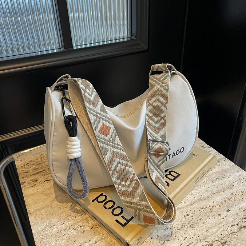 

Повседневная универсальная сумка для женщин, широкая плечевая лямка, сумка через плечо, легкая и простая сумка на одно плечо, подмышечная сумка one size