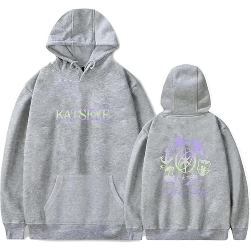 Katseye hombres y mujeres Casual sudaderas con capucha de gran tamaño jerseys de manga larga espesar pareja Sudadera con capucha