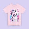 Summer Animestyle Sweet Girl Street Fashion Loose Cotton Shortsleeve Tshirt Daily Sports Casual Style
