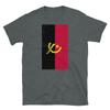 Angola South Africa Luanda Distressed Flag Short-Sleeve Unisex T-Shirt