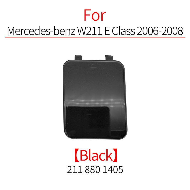 For Mercedes W211 Car Rear Bumper Tow Hook Cover Cap Black White For Benz E Class 2006-2008 E200 E250 E260 E300 E320 2118801405 чёрный