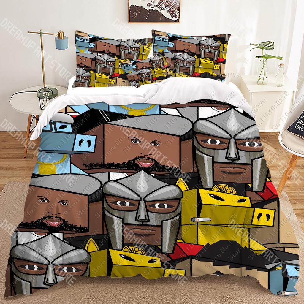 MF DOOM 3D Bedding Sets Print Duvet Cover Adults/ Children Bed Comforter Birthday Gift Dropshipping