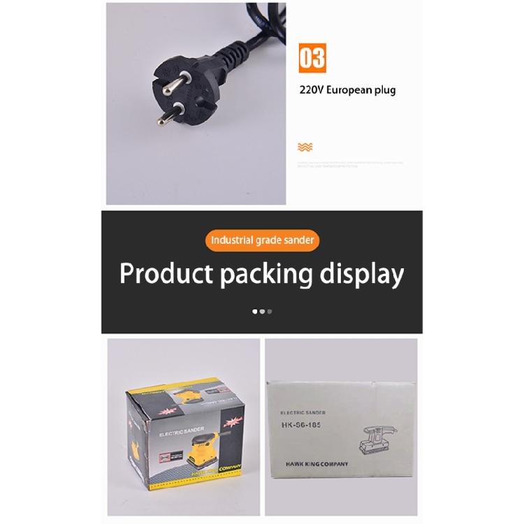 Sandpaper Machine Square Air Orbital Sander Rectangular Pneumatic Dry Grinder