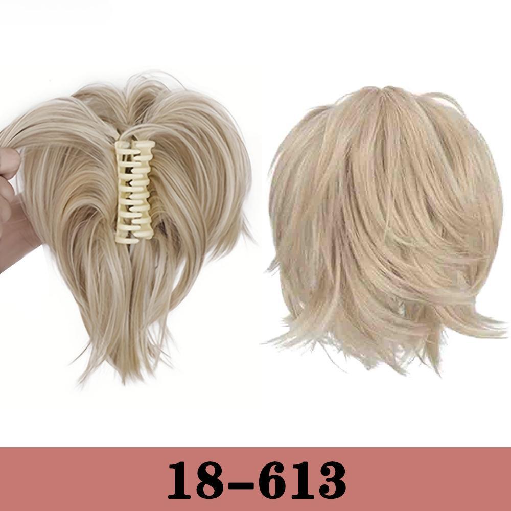 

Хвиляста хвиляста хвиляста перука з короткими кігтями для жіночих вечірок 20cm