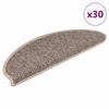 VidaXL Self-adhesive Stair Mats 30 Pcs 65x21x4 Cm Dark Beige, Tread, Tread Carpet 3365878