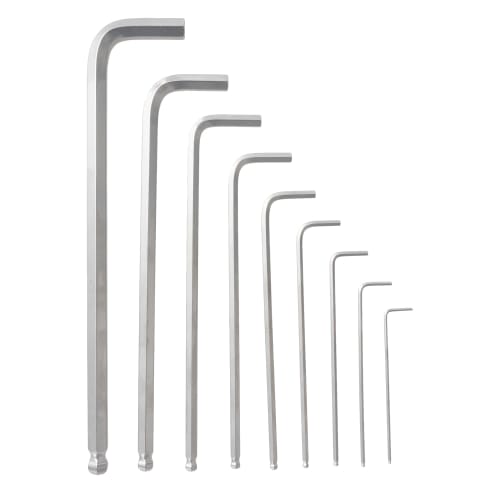 TONE Long Ball Point L-Shaped Wrench Set BL900, 9 Pieces