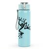 1PC Minimalist Frog Silhouette 750ml Color Plastic Sports Water Bottle Leakproof Flip Straw Lid Suitable for Sports Office Home Use
