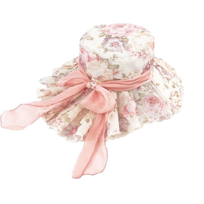 Summer Sun Protection Hat Women's UV Protection Sun Hat Embroidered Lace Cool Hat with Big Edge Beach Hat