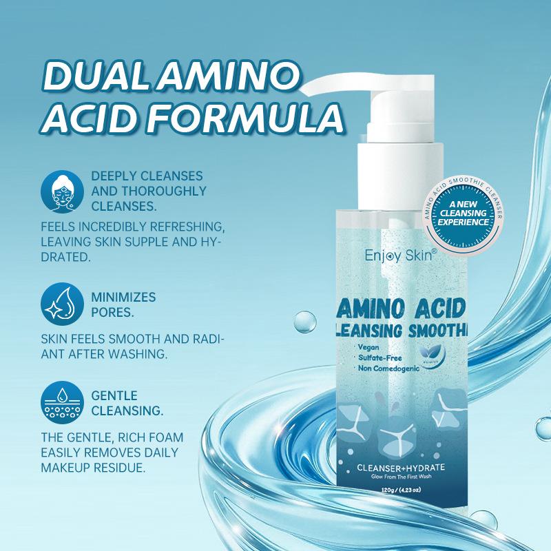 Amino Acid Cleansing Sorbet with Glycerin & Hyaluronic Acid Foaming Face Wash, Gentle Deep Clean Pores, All Skin Types