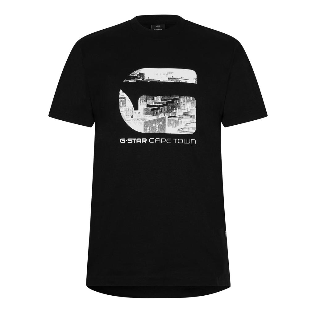 G-Star Mens Cape Town Graphic Print Organic Cotton T-Shirt