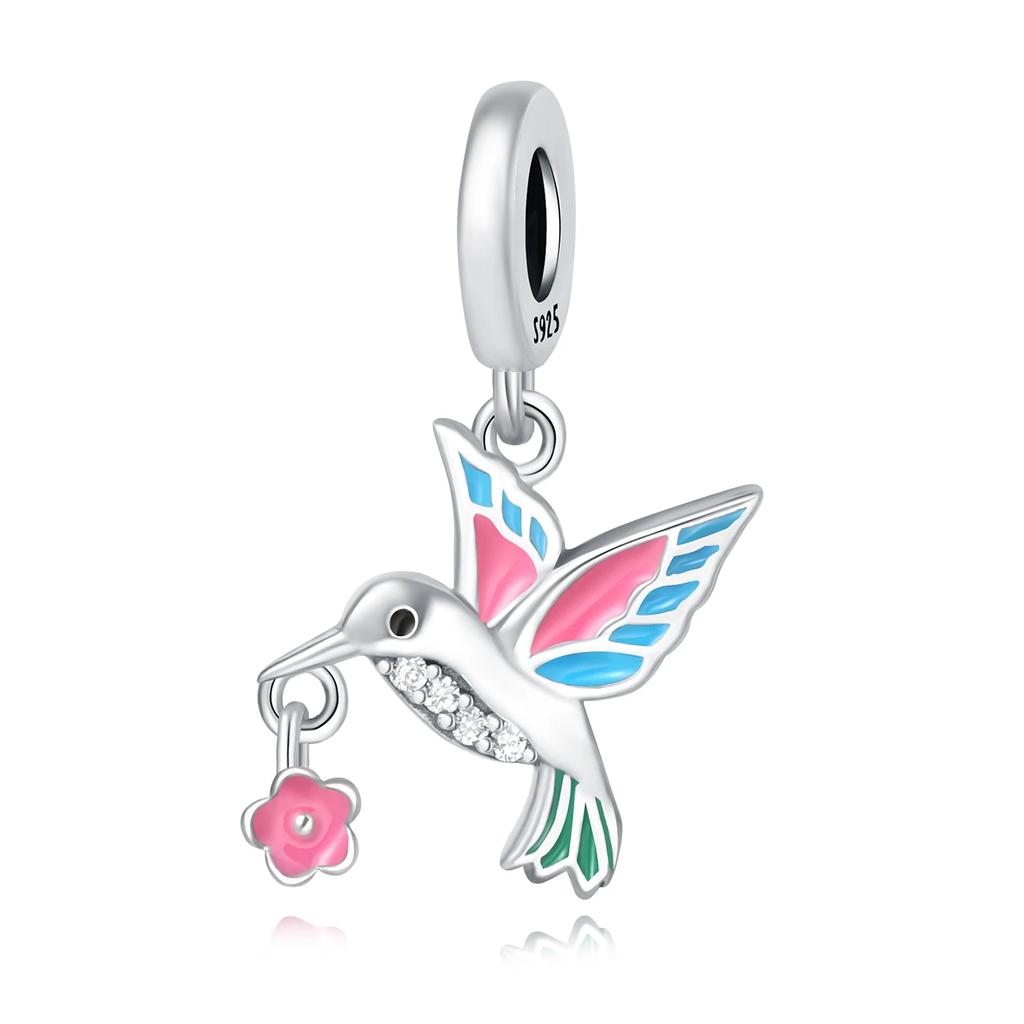 Copper Colorful Phoenix Parrot Owl Charm Pendant Beads Fit Charm Original Bracelet For Women Jewelry Making