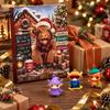 Weihnachtsbaumschmuck 24 Tage 3D Hochlandrind Adventskalender 2026, Niedliche Bauernhoftier Partygeschenke Countdown-Kalender, Sammler-Mini-Rinder