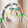 Baby Mobile Clip With Rattles And Soft Fabric Toy For Infant Sensory Development