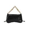 Trendy Black Pu Crossbody Bag 2023 Fashionable Small Square Shoulder Bag For Women