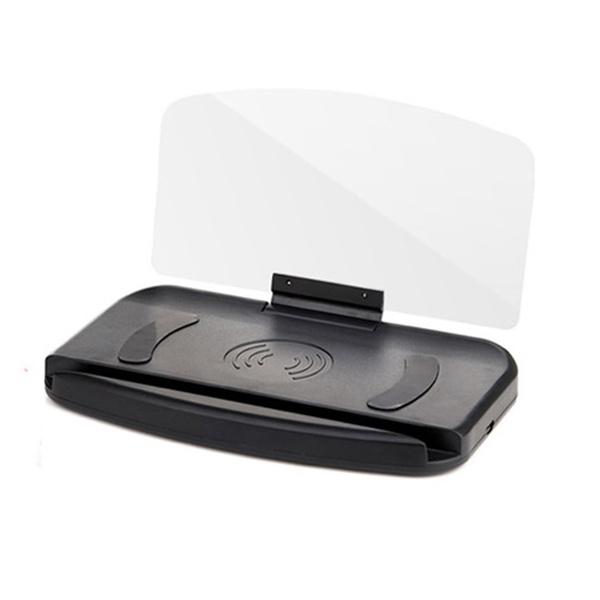 

Кронштейн для мобильного телефона Hud, автомобильный дисплей, навигационный проектор, GPS-проектор, держатель кронштейна With charging чёрный