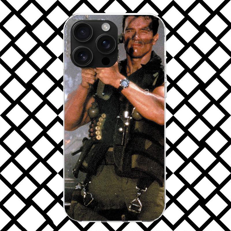 Arnold Schwarzenegger Terminator Pouzdro na telefon pro iPhone 17 Air 16 16E 15 14 Plus 13 Mini 12 11 Pro Max 7 8 + SE 2020 Měkký kryt F