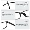 Blue Light Blocking Fashion Blue Light Blocking UV Frost Black [Dollger] Glasses, Glasses, Eyeglasses, Non-Prescription, Protection, Lightweight,