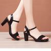 2025 Summer New Platform Open toed Sandal Fashion Versatile Women's High heels Elegant Comfortable Solid Color Women's Shoes