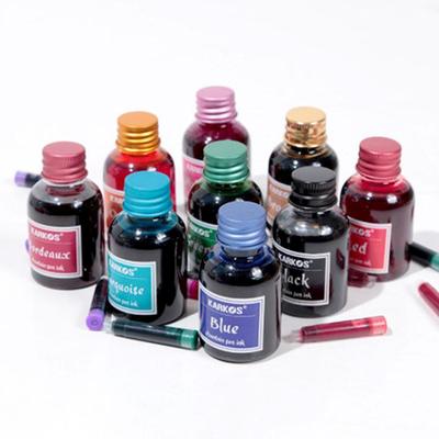 Reine Bunte Füllertinte Universelle Nachfülltinte Schreibwaren Schule Nagelneues Produkt Frieden und Glück 30ml