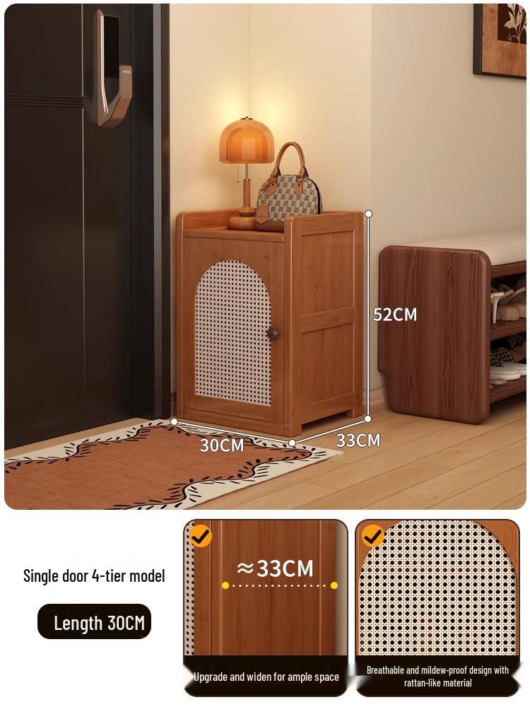 Large Capacity Narrow Vertical Shoe Cabinet for Entryway