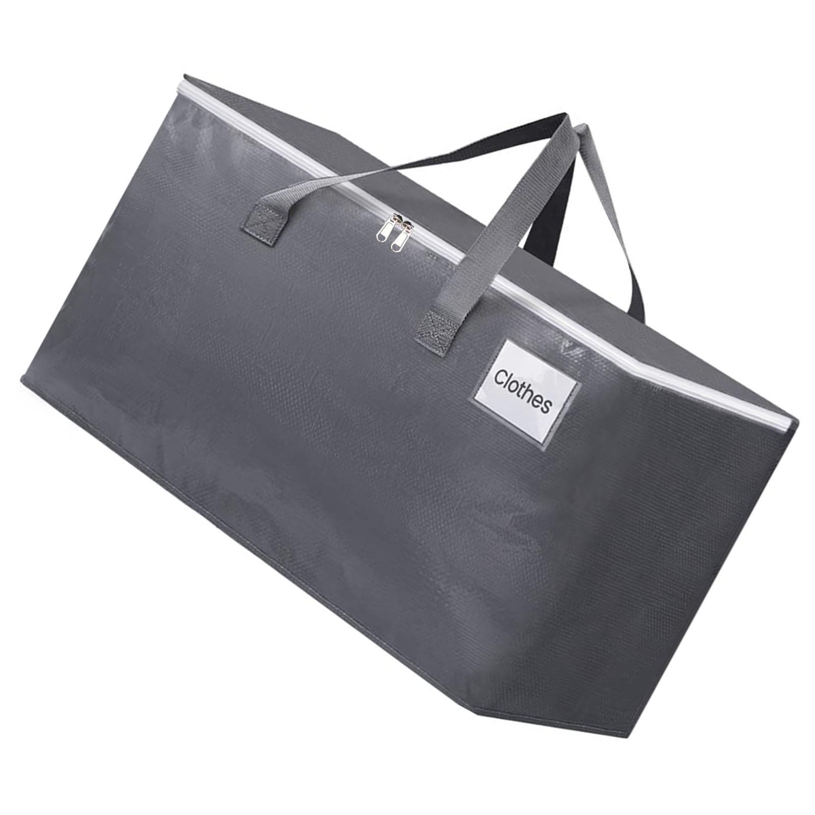 

Сверхпрочные большие сумки для переезда с прочной молнией и удобными ручками, сумки для хранения одежды, тоуты, контейнеры, упаковочные сумки серый