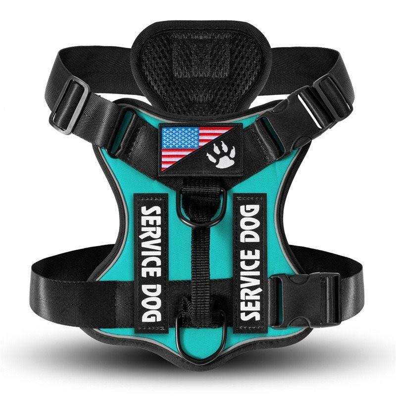 Dog Harness With Reflective Nylon Material And Adjustable Fit For Training And Walks