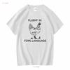 Fluent In Fowl Language T Shirt Funny Chicken for Lover Farmer Woman Long or Short Sleeves Vintage Washed Graphic Stretched