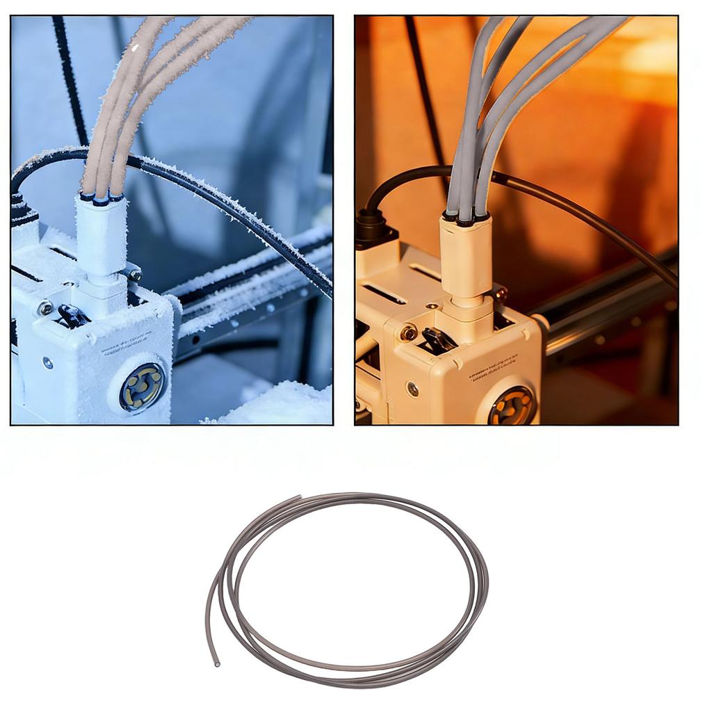 Filament Tube 5m 6.56FT Length 2.2mm ID 4mm OD Heat Proof 1.75mm Filament PTFE Tubing for 3D Printer