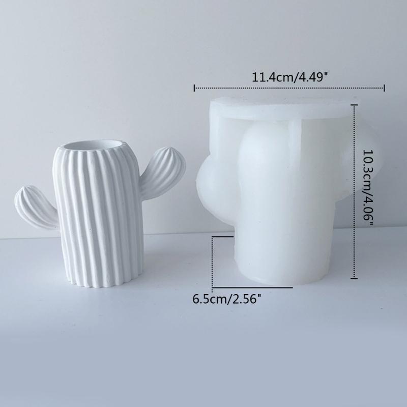 Dekorative Blumentöpfe Silikonform Kaktusform Sukkulenten Töpfe Harz Epoxidform Niedliche Stifthalter Form Tischdekoration