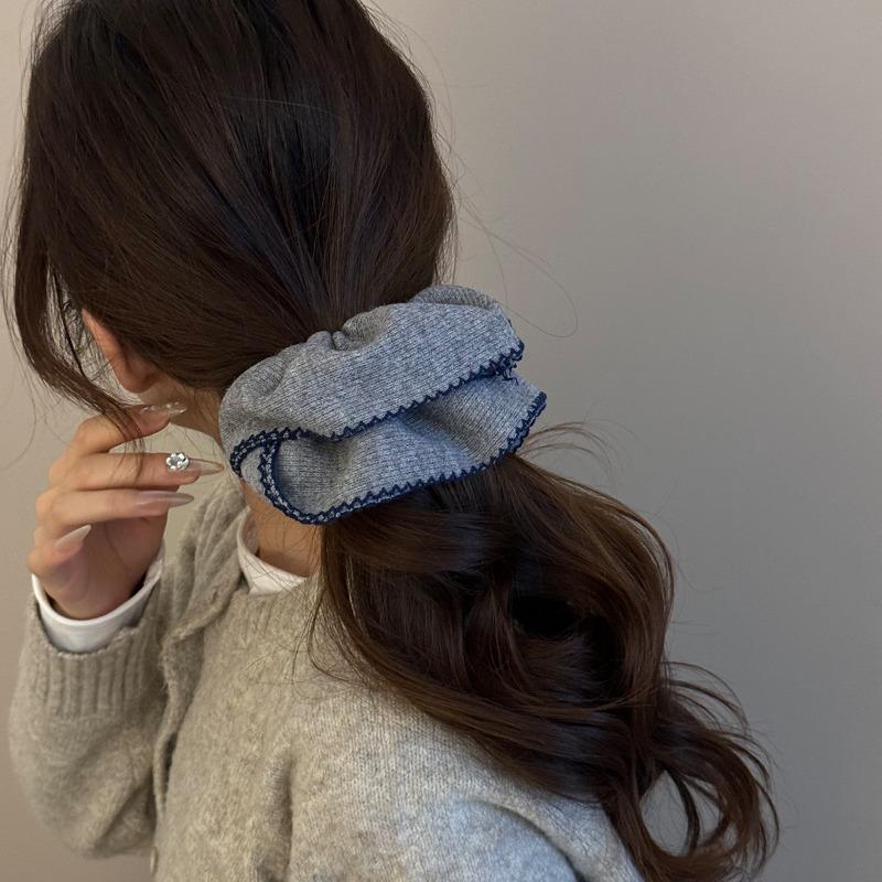 High-end Red Oversized Wool Knitted Hairband Headband Looks Great On Everyone