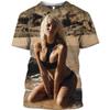 T-shirt da uomo con stampa 3D Abiti sexy da donna T-shirt da cartone animato senza fine con bel culo T-shirt da uomo estive
