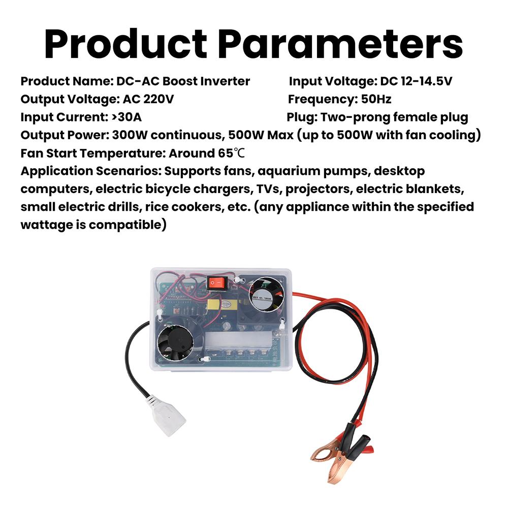 DC 11-11.1V to AC 111V Inverter Circuit Board Boost Converter High-Power 111W Transformer Module for Electric Scooter Charging